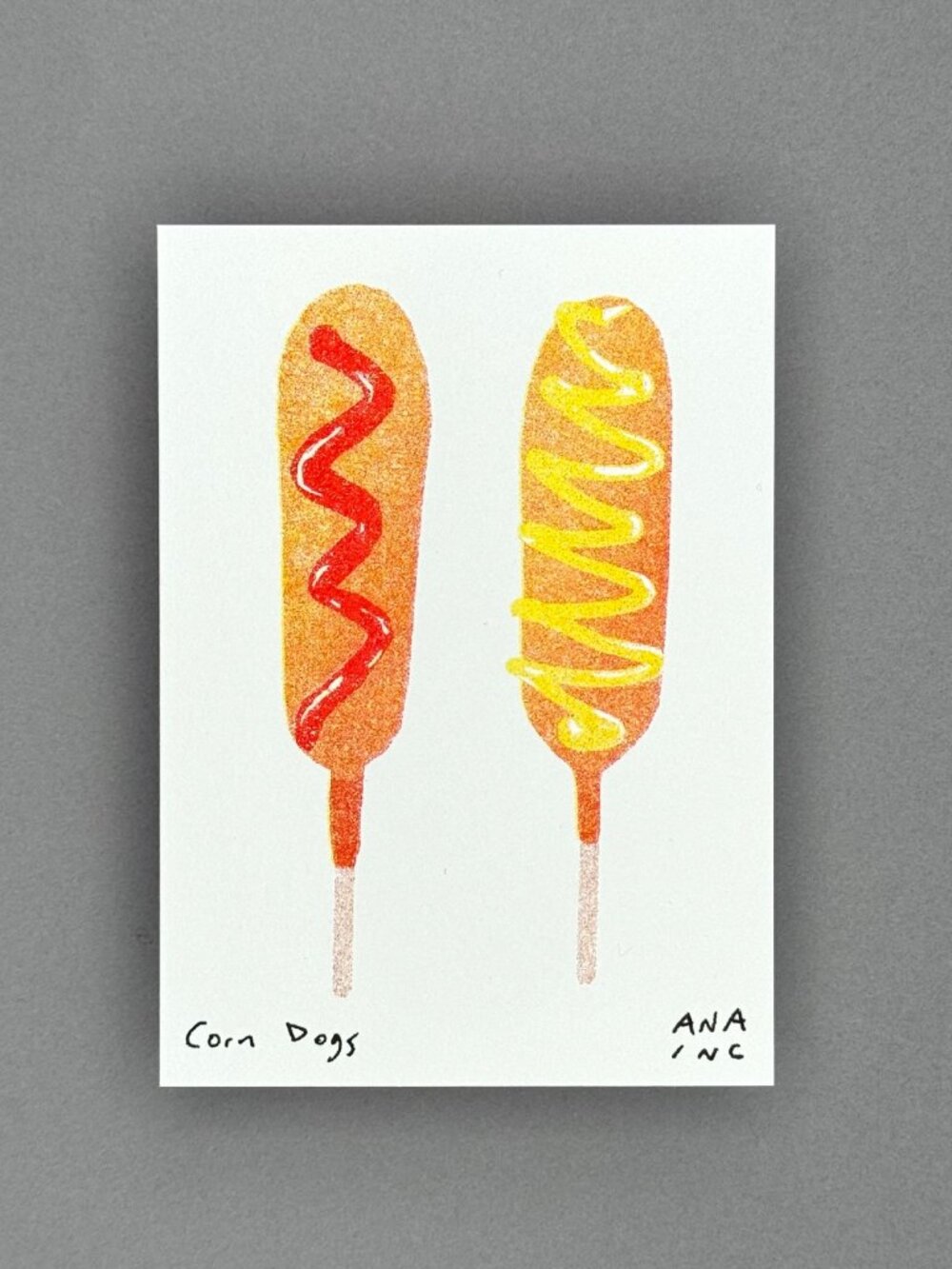 Ana Inciardi Corn Dogs Mini Art Print